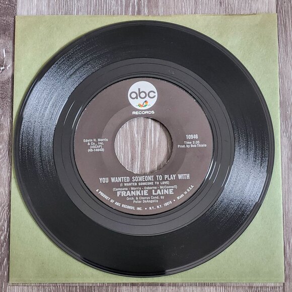 Frankie Laine You Wanted Someone To Play With 45RPM 1967 ABC Records 10946 - Picture 1 of 4